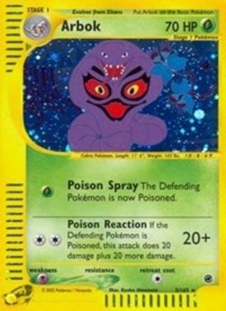 Arbok (3/165) [Expedition: Base Set] - Trinity Hobby