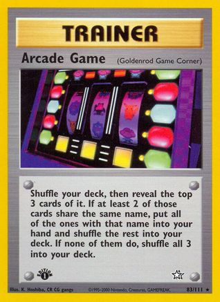 Arcade Game (83/111) [Neo Genesis 1st Edition] - Trinity Hobby