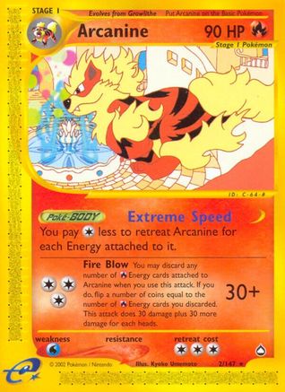 Arcanine (2/147) [Aquapolis] - Trinity Hobby