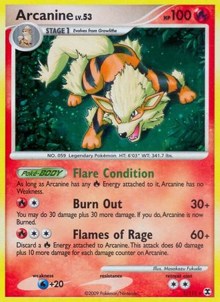 Arcanine (1/111) [Platinum: Rising Rivals] - Trinity Hobby