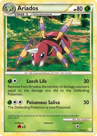 Ariados (15/123) [HeartGold & SoulSilver: Base Set] - Trinity Hobby