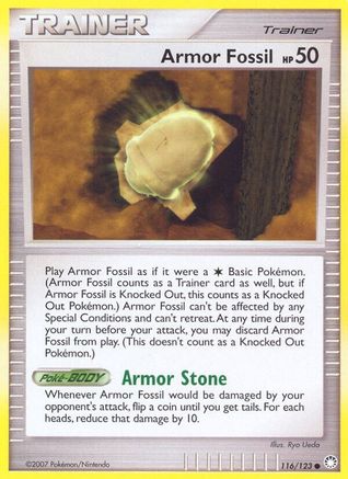 Armor Fossil (116/123) [Diamond & Pearl: Mysterious Treasures] - Trinity Hobby