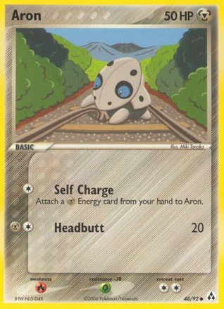 Aron (48/92) (Stamped) [EX: Legend Maker] - Trinity Hobby