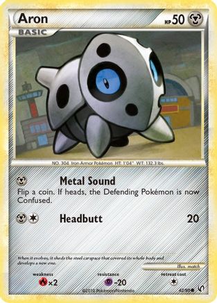 Aron (42/90) [HeartGold & SoulSilver: Undaunted] - Trinity Hobby