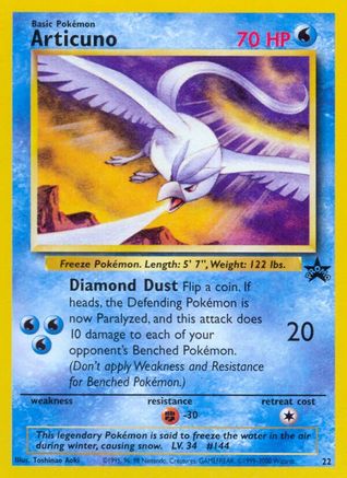 Articuno (22) [Wizards of the Coast: Black Star Promos] - Trinity Hobby