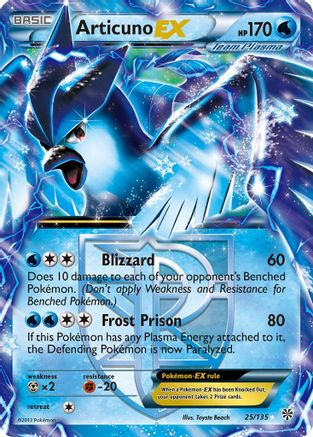 Articuno EX (25/135) [Black & White: Plasma Storm] - Trinity Hobby