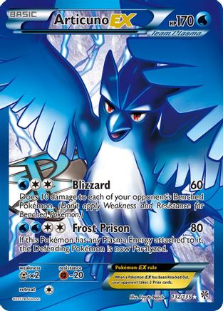 Articuno EX (132/135) [Black & White: Plasma Storm] - Trinity Hobby