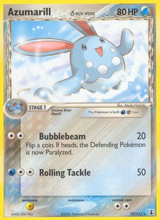 Azumarill (19/113) (Delta Species) [EX: Delta Species] - Trinity Hobby