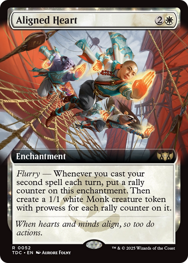 Aligned Heart (Extended Art) (TDC-052) - [Commander: Tarkir: Dragonstorm] - Trinity Hobby