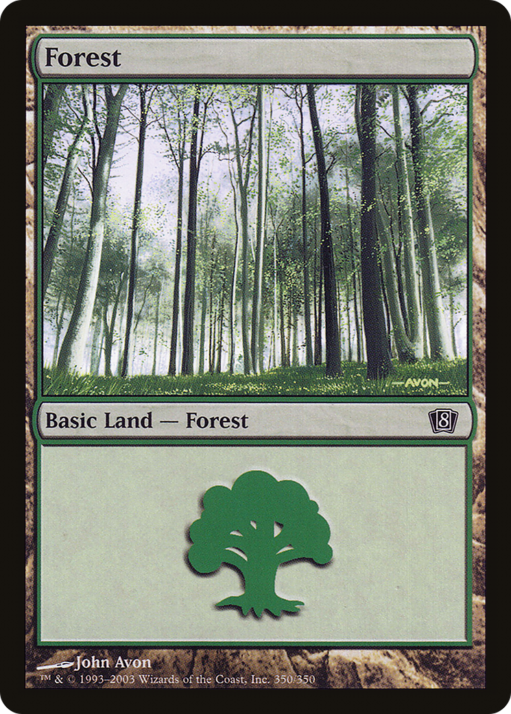 Forest (350) [Eighth Edition] - Trinity Hobby