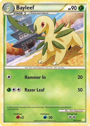 Bayleef (35/123) [HeartGold & SoulSilver: Base Set] - Trinity Hobby