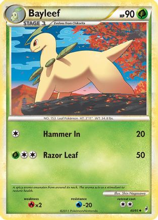 Bayleef (40/95) [HeartGold & SoulSilver: Call of Legends] - Trinity Hobby