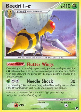 Beedrill (15/111) [Platinum: Rising Rivals] - Trinity Hobby