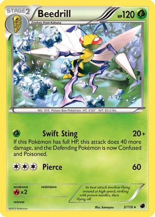 Beedrill (3/116) [Black & White: Plasma Freeze] - Trinity Hobby