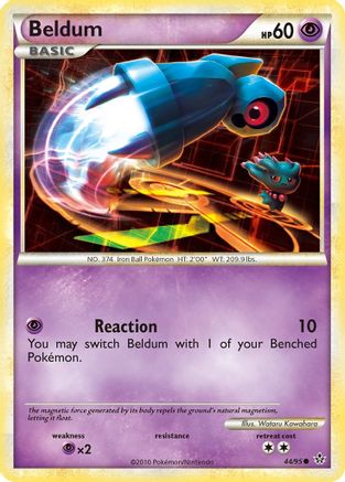 Beldum (44/95) [HeartGold & SoulSilver: Unleashed] - Trinity Hobby