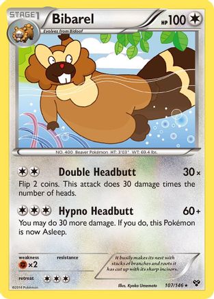 Bibarel (107/146) [XY: Base Set] - Trinity Hobby