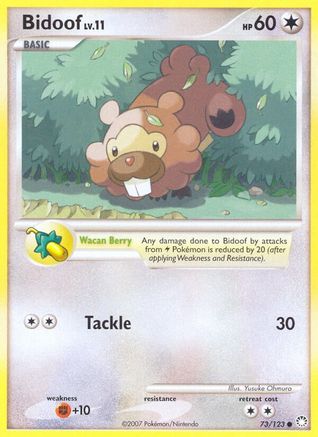 Bidoof (73/123) [Diamond & Pearl: Mysterious Treasures] - Trinity Hobby