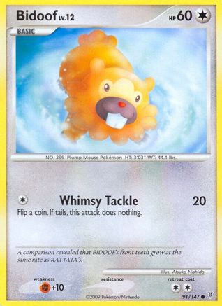 Bidoof (91/147) [Platinum: Supreme Victors] - Trinity Hobby