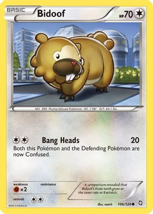 Bidoof (106/124) [Black & White: Dragons Exalted] - Trinity Hobby