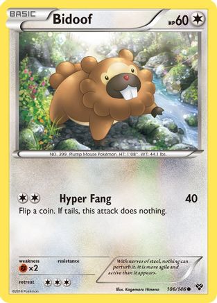 Bidoof (106/146) [XY: Base Set] - Trinity Hobby