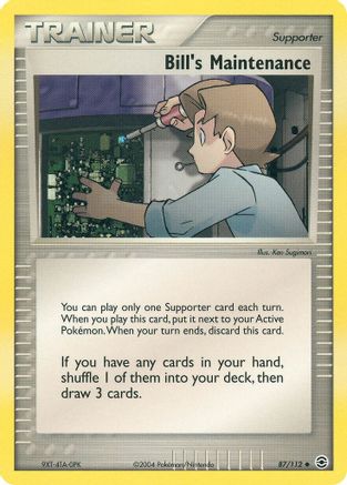 Bill's Maintenance (87/112) [EX: FireRed & LeafGreen] - Trinity Hobby