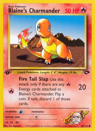 Blaine's Charmander (60/132) [Gym Challenge Unlimited] - Trinity Hobby