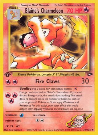Blaine's Charmeleon (31/132) [Gym Challenge Unlimited] - Trinity Hobby