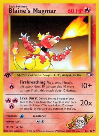 Blaine's Magmar (37/132) [Gym Heroes Unlimited] - Trinity Hobby