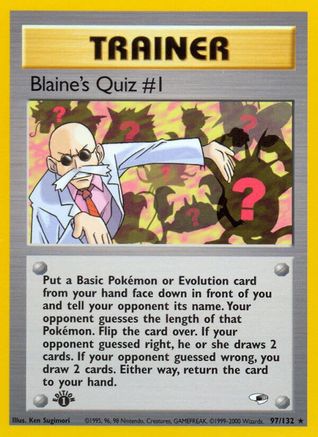 Blaine's Quiz #1 (97/132) [Gym Heroes 1st Edition] - Trinity Hobby