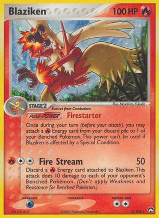 Blaziken (5/108) (Stamped) [EX: Power Keepers] - Trinity Hobby