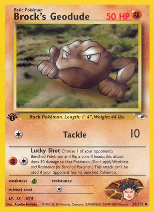 Brock's Geodude (38/132) [Gym Heroes Unlimited] - Trinity Hobby