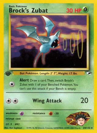 Brock's Zubat (24/132) [Gym Heroes Unlimited] - Trinity Hobby