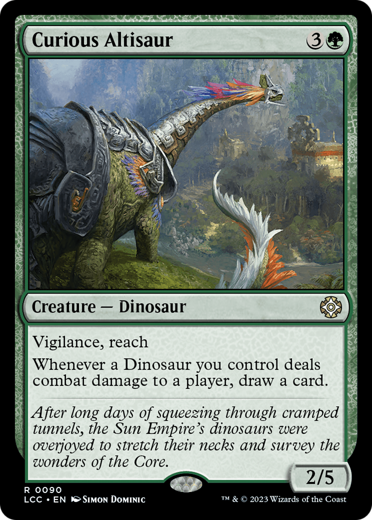 Curious Altisaur [The Lost Caverns of Ixalan Commander] - Trinity Hobby