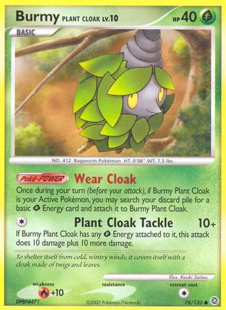 Burmy Plant Cloak (78/132) [Diamond & Pearl: Secret Wonders] - Trinity Hobby