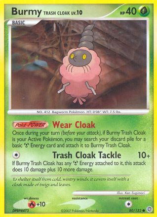 Burmy Trash Cloak (80/132) [Diamond & Pearl: Secret Wonders] - Trinity Hobby