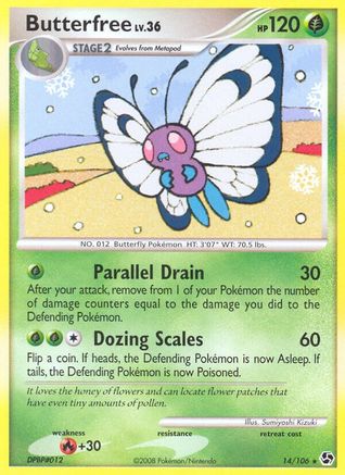 Butterfree (14/106) [Diamond & Pearl: Great Encounters] - Trinity Hobby