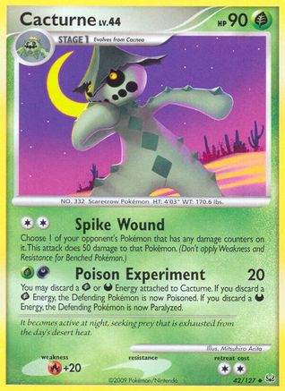 Cacturne (42/127) [Platinum: Base Set] - Trinity Hobby