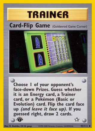 Card-Flip Game (92/111) [Neo Genesis Unlimited] - Trinity Hobby