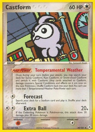 Castform (30/101) [EX: Hidden Legends] - Trinity Hobby