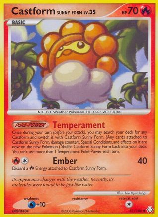 Castform Sunny Form (51/146) [Diamond & Pearl: Legends Awakened] - Trinity Hobby