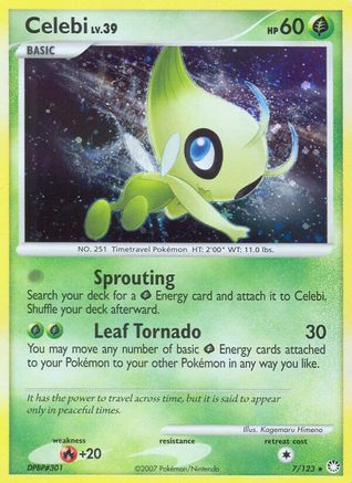 Celebi (7/123) [Diamond & Pearl: Mysterious Treasures] - Trinity Hobby