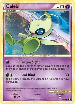 Celebi (3/102) [HeartGold & SoulSilver: Triumphant] - Trinity Hobby