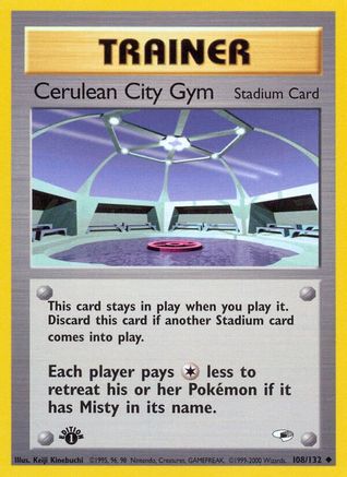 Cerulean City Gym (108/132) [Gym Heroes 1st Edition] - Trinity Hobby