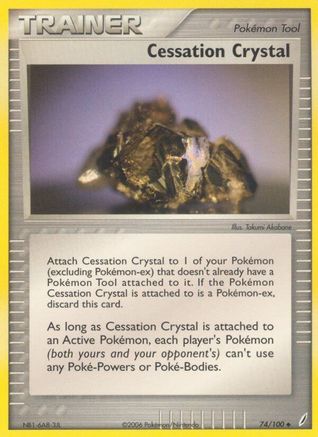 Cessation Crystal (74/100) (Stamped) [EX: Crystal Guardians] - Trinity Hobby