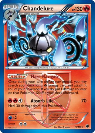 Chandelure (16/116) [Black & White: Plasma Freeze] - Trinity Hobby