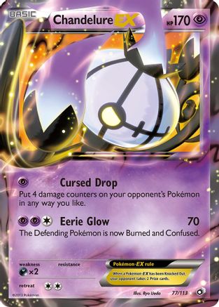 Chandelure EX (77/113) [Black & White: Legendary Treasures] - Trinity Hobby