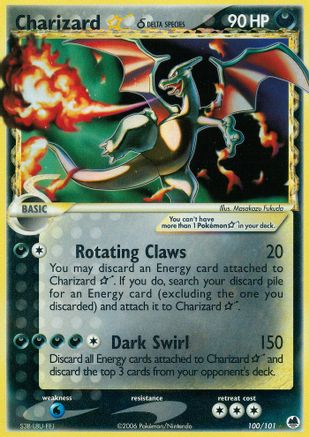 Charizard Star (100/101) (Delta Species) [EX: Dragon Frontiers] - Trinity Hobby