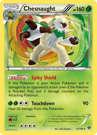 Chesnaught (14/146) [XY: Base Set] - Trinity Hobby