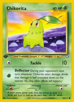 Chikorita (53/111) [Neo Genesis 1st Edition] - Trinity Hobby