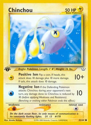 Chinchou (42/64) [Neo Revelation 1st Edition] - Trinity Hobby